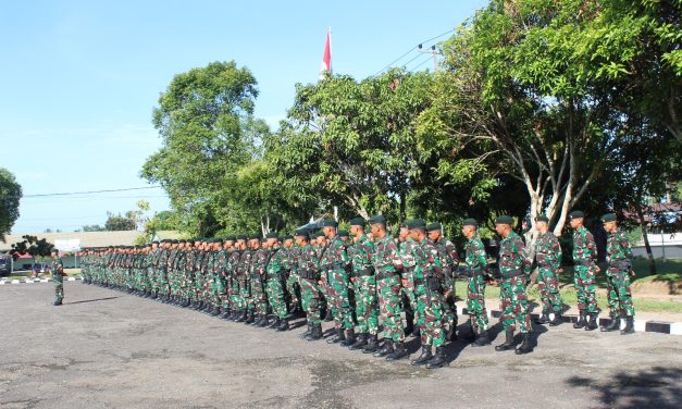 Danrem 042/Gapu Berikan Pengarahan kepada Tim Tonting Yudha Wastu Pramuka Jaya Yonif 142/KJ