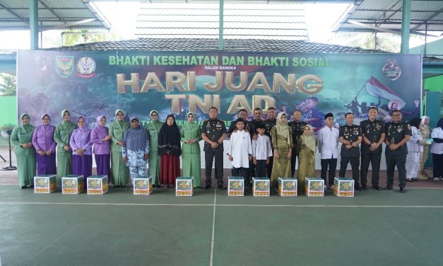 Korem 042/Gapu Gelar Bhakti Kesehatan dan Bhakti Sosial dalam rangka memperingati Hari Juang TNI AD Tahun 2024