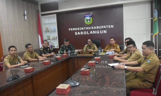Mengatasi Inflasi, Pabung Kodim 0420/Sarko Hadiri Rapat Vicon Tim Penanggulangan Inflasi Daerah di Sarolangun