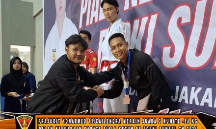 Pratu Syaifuddin Harumkan Kodam dan Yonarmed 15 di Kejuaraan Karate Sumsel