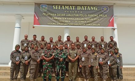 Pabung 0420/Sarko Jadi Narasumber Latsar Pol PP Sarolangun