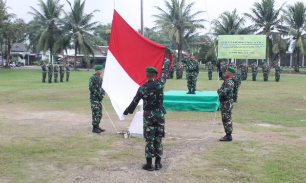 Tingkat Kedisiplinan Kodim 0418/Palembang Gelar Upacara Mingguan