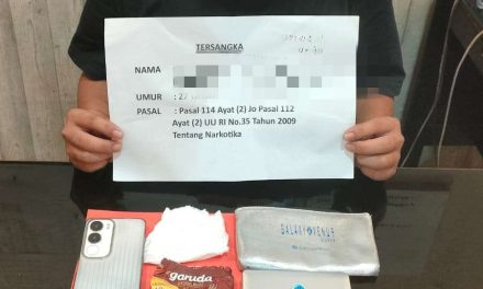 Satnarkoba Polresta Jambi Amankan Pelaku dan Sabu Sebanyak 16 Paket Kecil