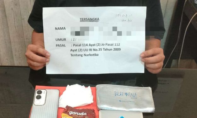 Satnarkoba Polresta Jambi Amankan Pelaku dan Sabu Sebanyak 16 Paket Kecil