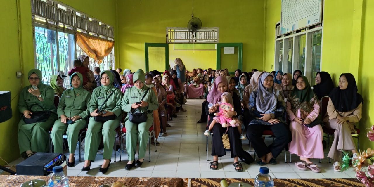 Pemberian Makanan Bergizi bagi Ibu Hamil dan Anak Penderita Stunting, Kodim 0420/Sarko Turut Sukseskan Program Unggulan Kodam II/Swj