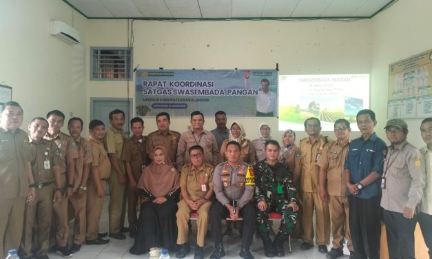 Rapat Koordinasi Satgas Swasembada Pangan di Kabupaten Sarolangun, Dandim 0420/Sarko Diwakili Pabung Mayor Chk Dedy Afrizal SH., MH.