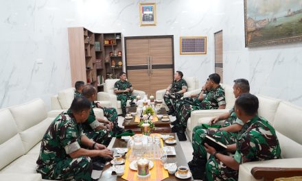 Pangdam II/Sriwijaya Terima Kunjungan Audiensi Kapushubad dalam rangka Pererat Sinergi dan Peresmian CCOC