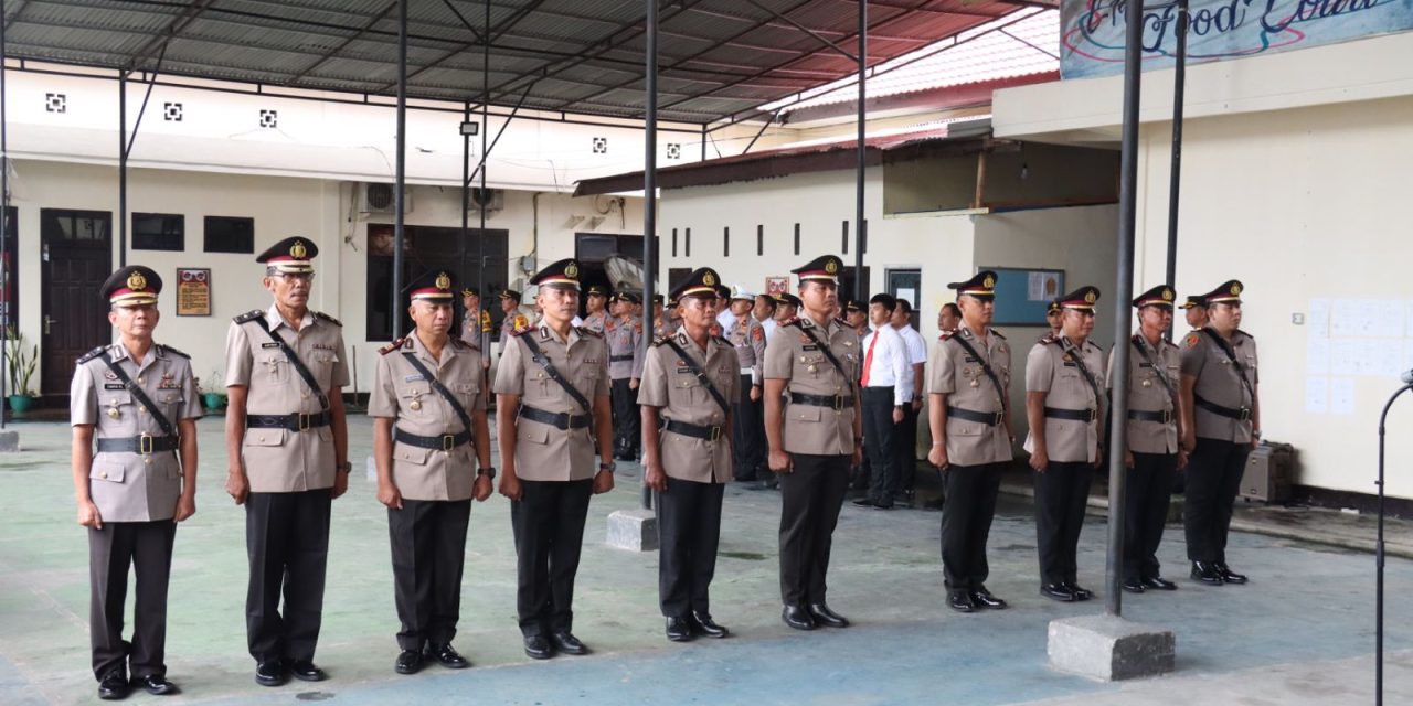 Kapolres Tebo Pimpin Serah Terima Jabatan Sejumlah Pejabat Utama