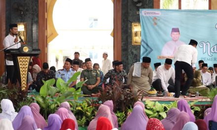 Kasdim 0418/Palembang Hadiri Peringatan Hari besar Isra Dan Mi’raj Nabi Muhammad SAW 1446 H