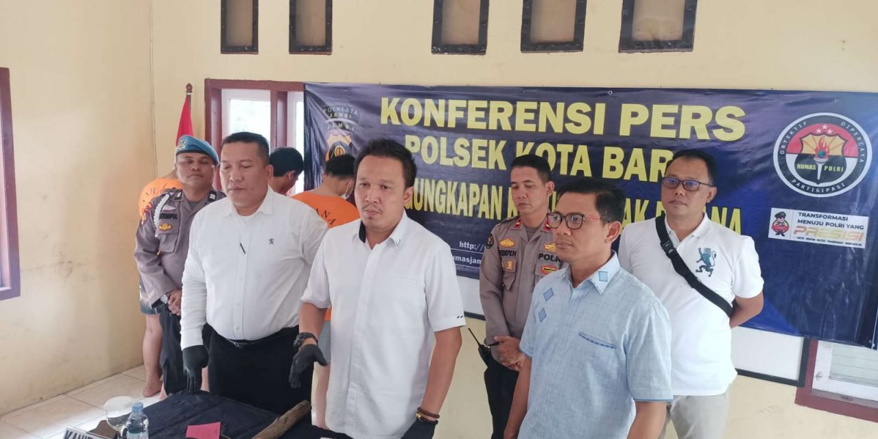 Ditreskrimum Polda Jambi Kombes Pol Dr. Manang Soebeti SIK MSi menggelar Konferensi Pers Ungkap Kasus Pengeroyokan Awal Tahun 2025
