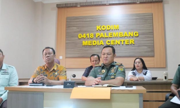 Dandim 0418/Palembang Pimpin Rakor penyiapan Swasembada Pangan