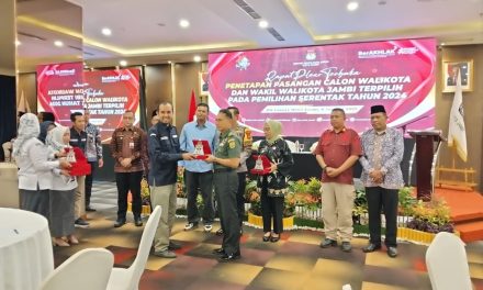 Kodim 0415/Jambi Kawal Ketat Rapat Pleno Penetapan Walikota dan Wakil Walikota Terpilih