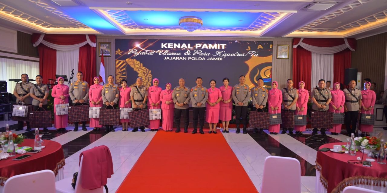 Polda Jambi Gelar Kenal Pamit Pejabat Utama dan Kapolres Jajaran, Resmikan Gedung Baru