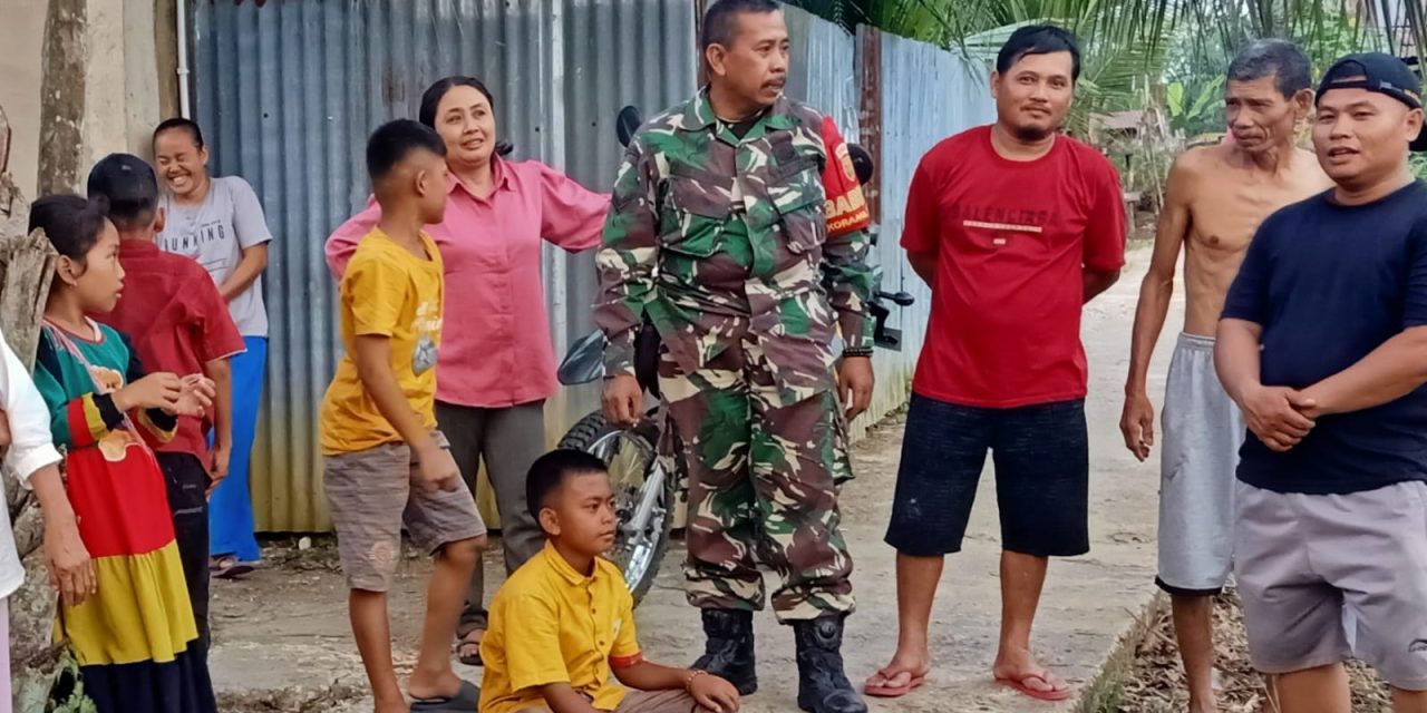 Sertu Akil Lukman Hadir di Tengah Masyarakat Desa Bernai, Pererat Tali Persaudaraan Lewat Komsos