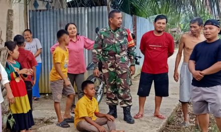 Sertu Akil Lukman Hadir di Tengah Masyarakat Desa Bernai, Pererat Tali Persaudaraan Lewat Komsos