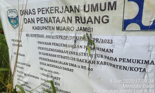 Proyek Pengaspalan Jalan SMA Negeri 11 Mendalo Darat Indikasi Manipulasi dan Pengerjaan Asal-Asalan