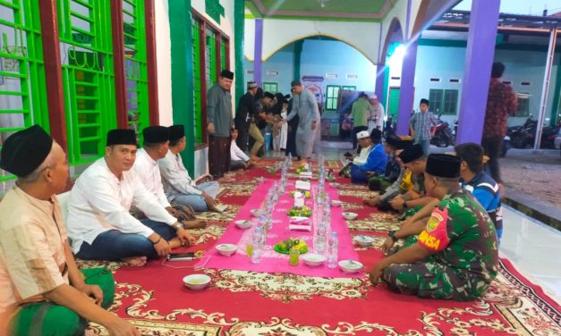 Acara Pengajian di Masjid Desa Sungai Gedang Dihadiri Babinsa dan Bhabinkantibmas