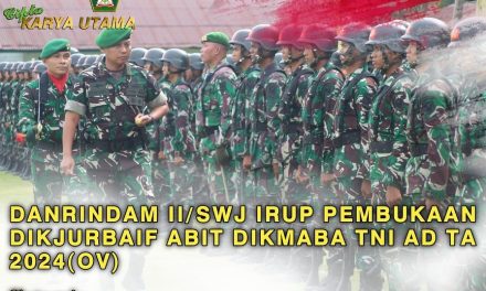 Wujudkan Bintara Tangguh: ‘Pendidikan Kejuruan Bintara Infanteri Resmi Dibuka di Rindam II/Swj’
