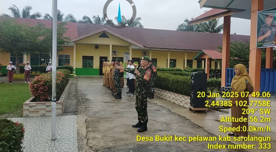 Upacara Bendera, Siswa SDN 092 Pematang Kolim Diajarkan Makna Nasionalisme