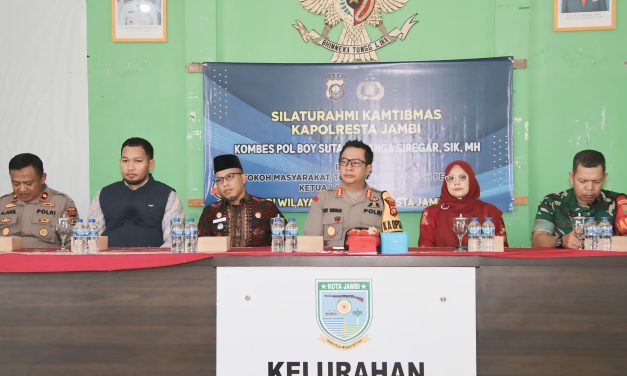 Bersama Wujudkan Zero Geng Motor, Kapolresta Jambi Gelar Silaturahmi Kamtibmas di Kelurahan Paal Merah