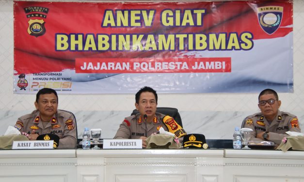 Kapolresta Jambi Pimpin Analisa dan Evaluasi Bhabinkamtibmas Bulan Januari 2025