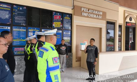 Ciptakan Situasi Kamtibmas Satlantas Polresta Jambi Tindak Balap Liar, 12 Motor ditilang