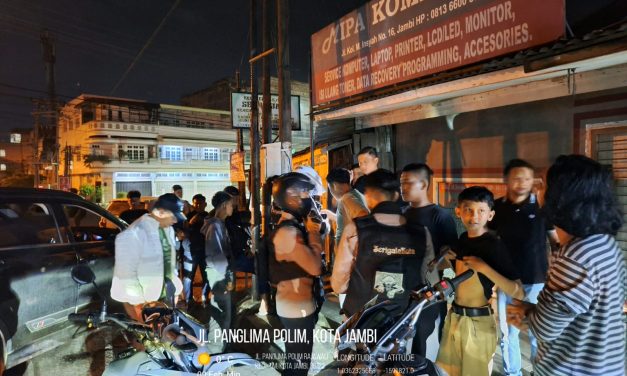 Kepolisian Resort Kota Jambi Bersama Tim Patroli Serigala Kota, Melaksanakan Patroli Rutin Yang Ditingkatkan