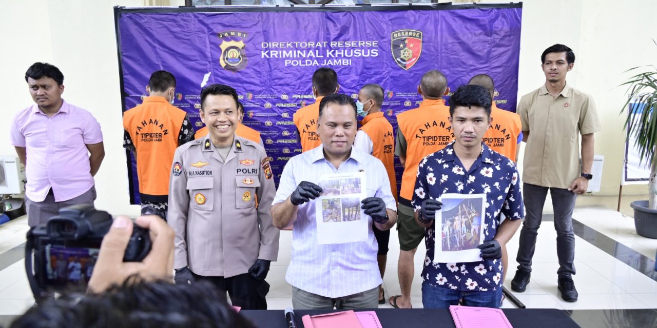 Polda Jambi Berhasil Amankan Tiga Pelaku Penambangan Minyak Ilegal di Desa Bukit Subur Unit VII, Kecamatan Bahar Selatan