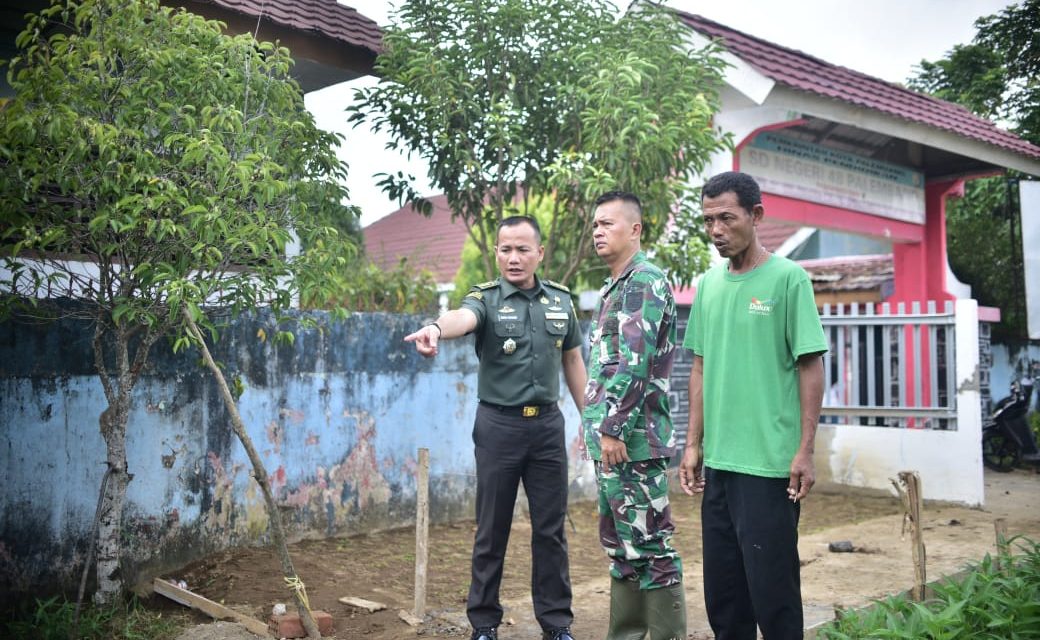 Kasdim 0418/Palembang Cek Kesiapan Urban Farming Milik Kodim 0418/Palembang