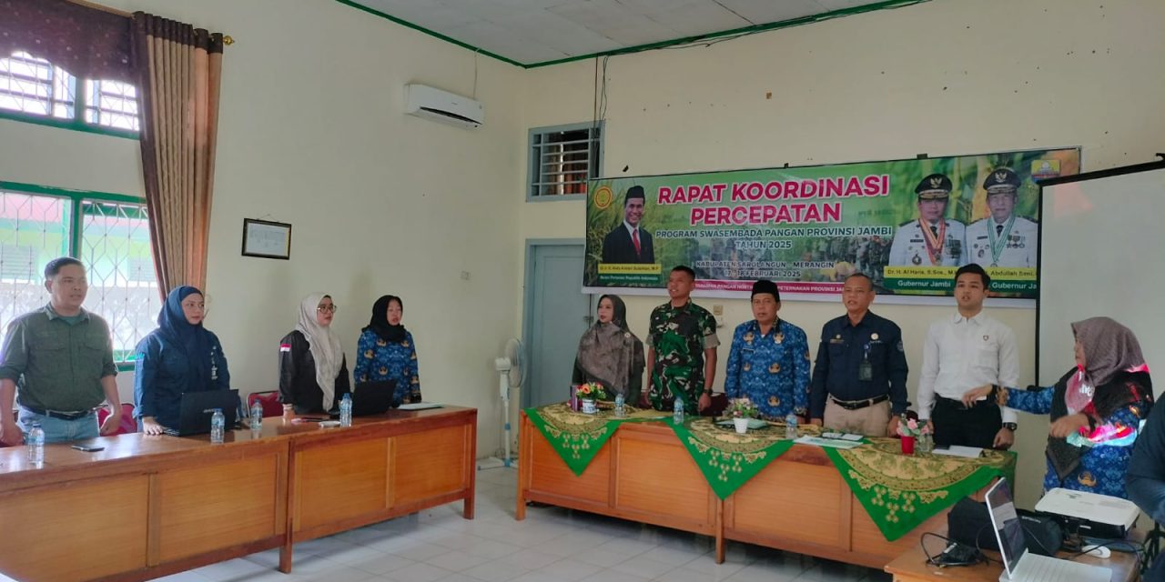 Dandim 0420/Sarko Letkol Inf Suyono, S.Sos Hadiri Roadshow Swasembada Pangan di Aula Dinas Tanaman Pangan, Hortikultura, dan Perkebunan Kabupaten Sarolangun