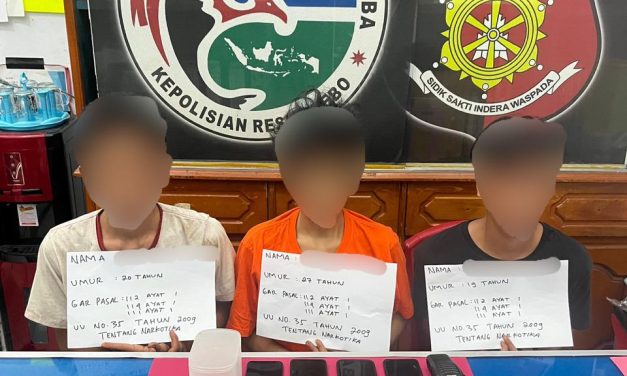 Satresnarkoba Polres Tebo Berhasil Tangkap Tiga Pelaku Peredaran Penyalahgunaan Narkotika di Kecamatan Tebo Ulu
