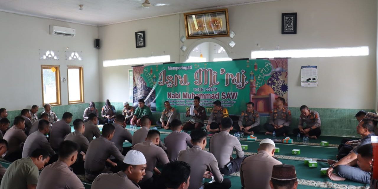 Polres Tebo Gelar Peringatan Isra Miraj, Ajak Personel Tingkatkan Keimanan