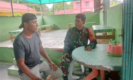 TNI Jalin Sinergitas dengan Masyarakat Ulak Makam melalui Komsos