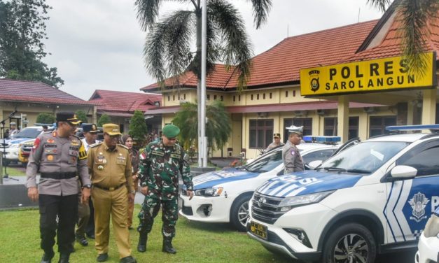 Dandim 0420/Sarko Diwakili Pabung Mayor Chk Dedy Afrizal, SH.MH Ikuti Apel Gelar Pasukan Operasi Keselamatan Siginjai 2025 di Sarolangun