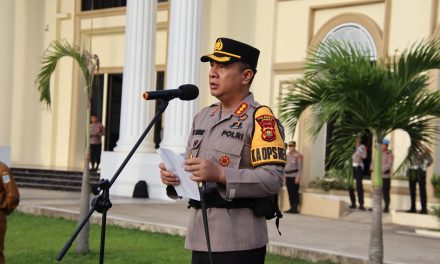 Wujudkan Budaya Tertib Lalu Lintas, Kapolresta Pimpin Gelar Apel Operasi Keselamatan Siginjai 2025 Polresta Jambi.