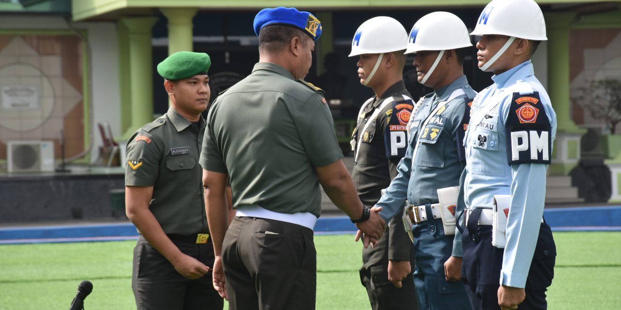 Kasdam II/Sriwijaya Pimpin Upacara Gelar Ops Gaktib dan Yustisi Polisi Militer