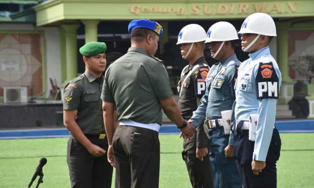 Kasdam II/Sriwijaya Pimpin Upacara Gelar Ops Gaktib dan Yustisi Polisi Militer