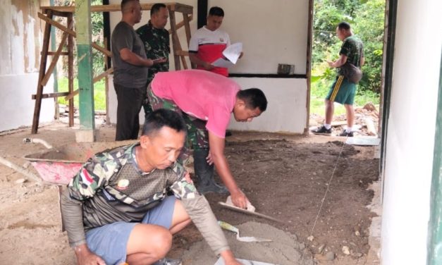 Dandim 0420/Sarko Tinjau Langsung Pembangunan Rumah Dinas dan Rehap Perkantoran untuk Mendukung Tugas TNI