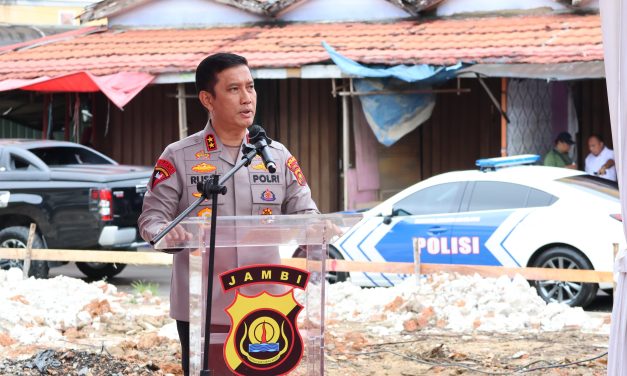 Kapolresta Hadiri Ground Breaking Peletakan Batu Pertama Pembangunan SPPG Oleh Kapolda Jambi