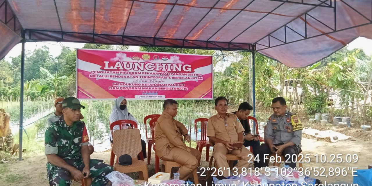 Babinsa Sertu Kusdiarto Hadiri Launching Ketahanan Pangan di Desa Temenggung