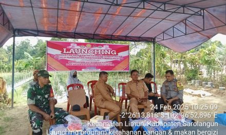 Babinsa Sertu Kusdiarto Hadiri Launching Ketahanan Pangan di Desa Temenggung