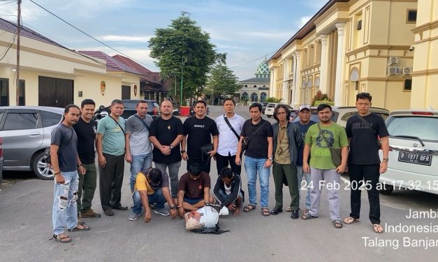 Polresta Jambi Ungkap Perdagangan Ilegal Sisik Trenggiling, Tiga Pelaku Ditangkap