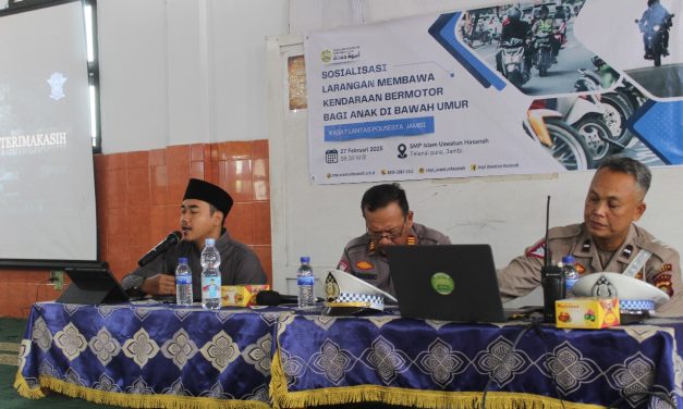 Satlantas Polresta Jambi Intensifkan Edukasi Tertib Lalu Lintas di Sekolah