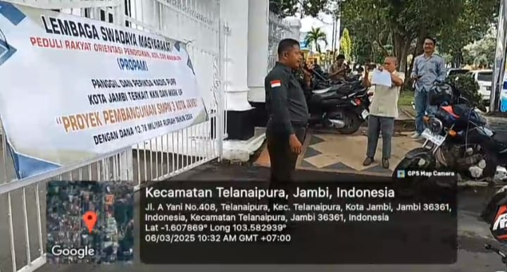 LSM PROPAM Unjuk Rasa di Kejati, Desak Proyek SMPN 3 Kota Jambi Senilai Rp 13 Miliar Diusut