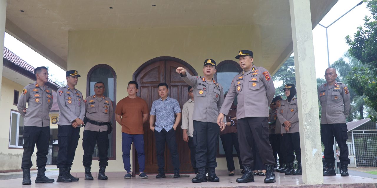 Kapolresta Dampingi Irwasda dan Karo SDM Polda Jambi Tinjau Lokasi Pembangunan SPPG
