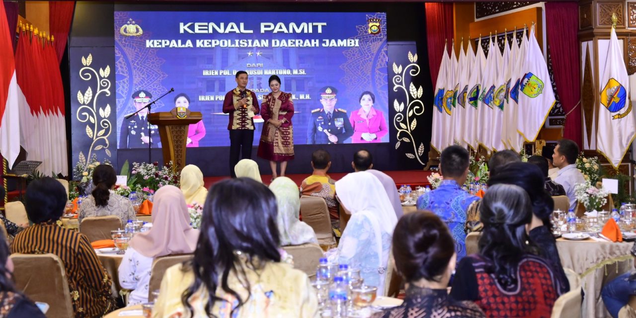 Acara Pisah Sambut Kapolda Jambi Yang Baru Berlangsung Meriah