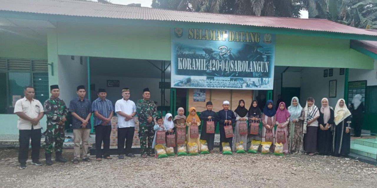 Kodim 0420/Sarko Adakan Pembagian Takjil Gratis di Koramil 420-04/Sarolangun