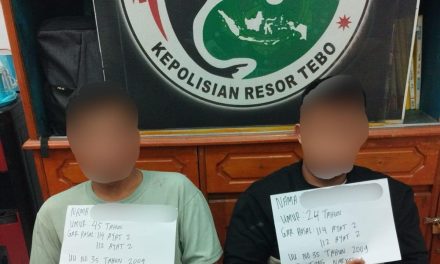 Satresnarkoba Polres Tebo Ungkap Kasus Peredaran Narkotika, Dua Pelaku Diamankan