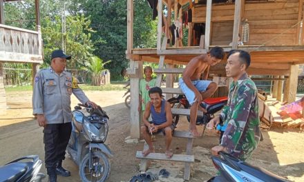 Lakukan Patroli di Desa Simpang Kertopati untuk Antisipasi Keamanan Selama Libur Lebaran