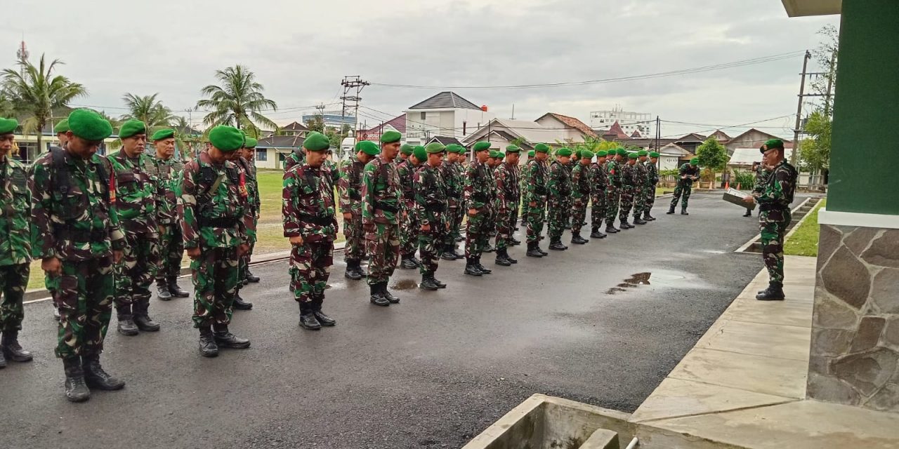 Sambut Hari Raya Idul Fitri Kodim 0418/Palembang Siagakan Prajurit